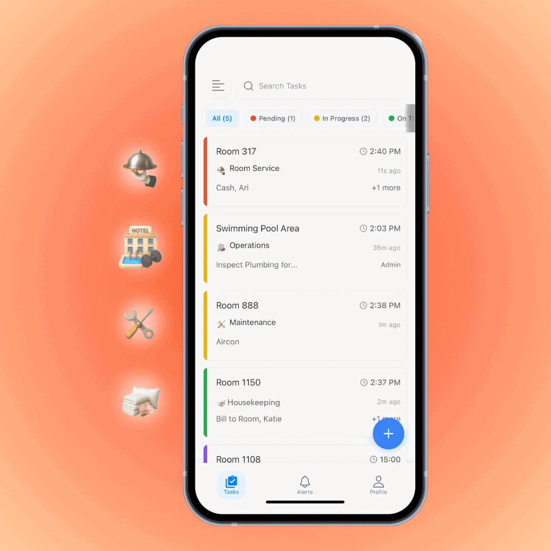 Staff app shared task queue across locations